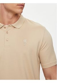 Karl Lagerfeld - KARL LAGERFELD Polo 745028 542232 Beżowy Regular Fit. Typ kołnierza: polo. Kolor: beżowy. Materiał: bawełna #4