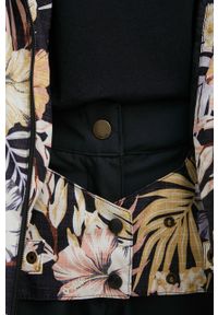 Rip Curl kurtka Betty damska kolor czarny. Kolor: czarny. Materiał: materiał, puch, syntetyk