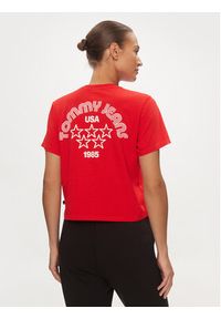 Tommy Jeans T-Shirt Retro DW0DW17831 Czerwony Boxy Fit. Kolor: czerwony. Materiał: bawełna. Styl: retro #3