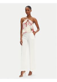 Marciano Guess Spodnie materiałowe 5RGB02 7115A Écru Regular Fit. Kolor: kremowy. Materiał: syntetyk #5