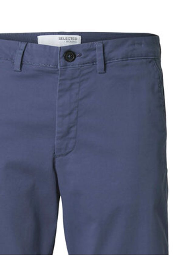 Selected Homme Szorty materiałowe Miles 16092329 Granatowy Slim Fit. Kolor: niebieski. Materiał: bawełna