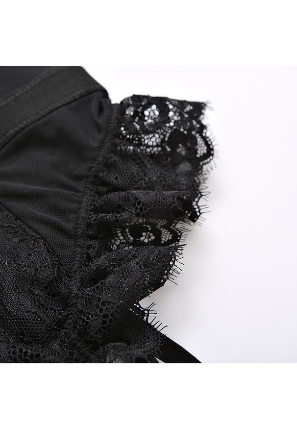 Intica - Body koronkowe z falbankami na specjalne okazje Ascenza. Kolor: różowy. Materiał: koronka. Wzór: koronka