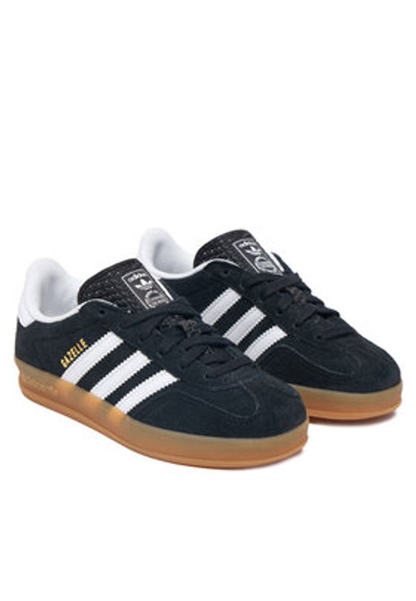 Adidas - adidas Sneakersy Gazelle Indoor IH9135 Czarny. Kolor: czarny. Materiał: skóra, zamsz. Model: Adidas Gazelle