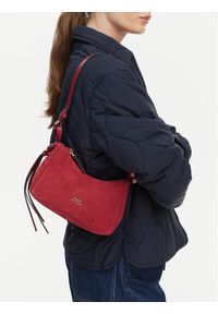 TOMMY HILFIGER - Tommy Hilfiger Torebka Th Statement Mini Should Bag Sue AW0AW18823 Granatowy. Kolor: niebieski. Materiał: skórzane, zamszowe #1
