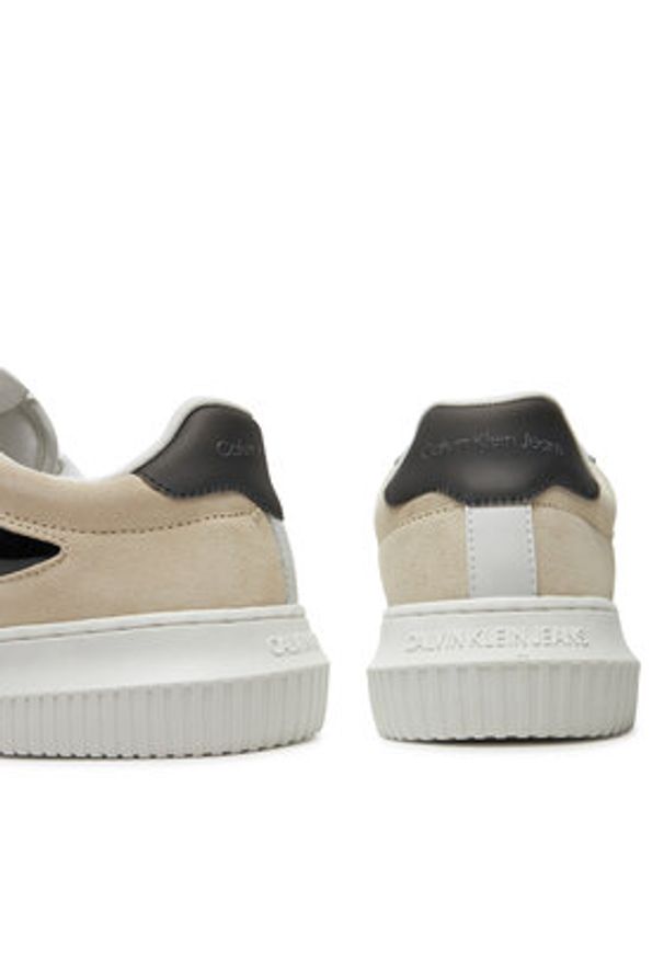 Calvin Klein Jeans Sneakersy Chunky Cupsole Nbs Sens YM0YM00996 Biały. Kolor: biały. Materiał: skóra
