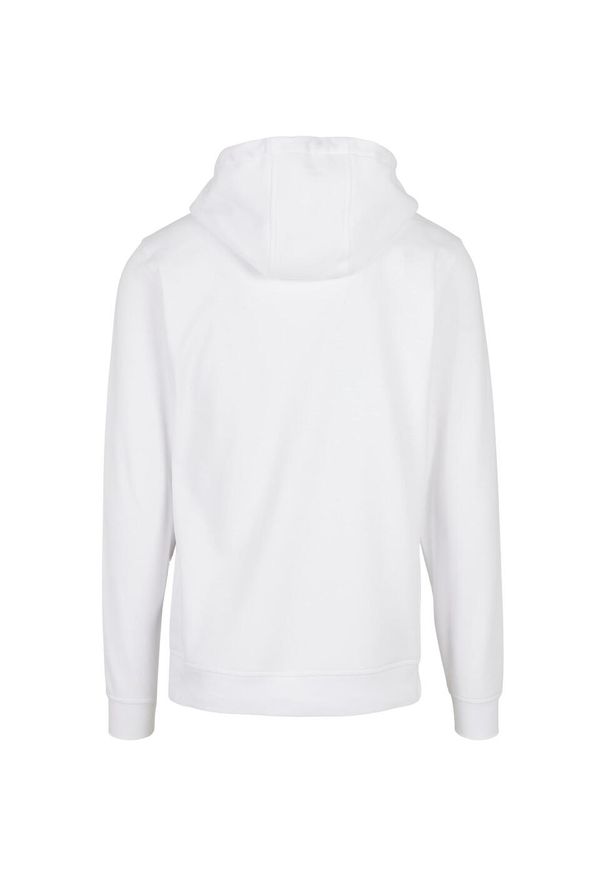 BUILD YOUR BRAND - Bluza Z Kapturem Unisex Dla Dorosłych. Typ kołnierza: kaptur. Kolor: biały