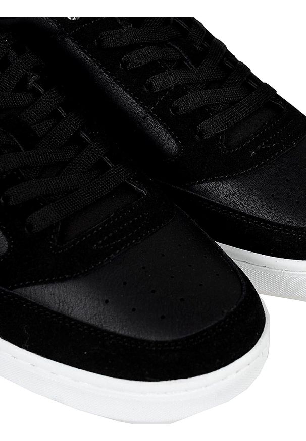 Gas Sneakersy "Jeb MIX" | GAM224121 | Jeb MIX | Mężczyzna | Czarny. Kolor: czarny. Materiał: skóra ekologiczna. Wzór: aplikacja