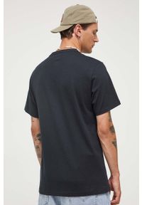 Converse t-shirt bawełniany kolor czarny z nadrukiem. Kolor: czarny. Materiał: bawełna. Wzór: nadruk #5