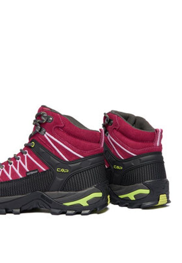 CMP Trekkingi Rigel Mid Wp 3Q12946 Bordowy. Kolor: czerwony. Materiał: skóra, zamsz