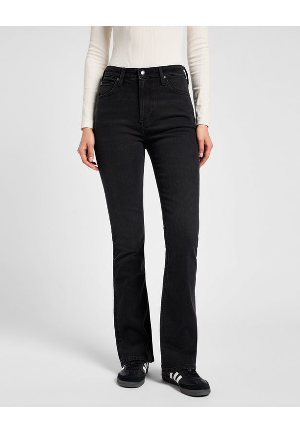 Lee - DAMSKIE SPODNIE LEE BREESE BOOT NATURAL POWER 112357836. Okazja: do pracy, na spotkanie biznesowe. Stan: podwyższony. Styl: biznesowy, klasyczny, retro