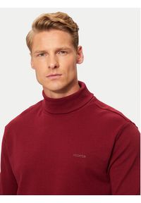 Hechter Paris Golf 75001 142905 Czerwony Regular Fit. Typ kołnierza: golf. Kolor: czerwony. Materiał: bawełna #4