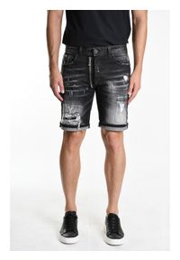 Xagon Man Szorty | P25032UM258Z | Mężczyzna | Czarny. Okazja: na co dzień, na spacer. Kolor: czarny. Materiał: bawełna, elastan. Długość: długie. Styl: klasyczny, casual, elegancki, vintage