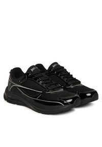 Just Cavalli Sneakersy 79QA3SJ1 ZSD43 Czarny. Kolor: czarny. Materiał: materiał