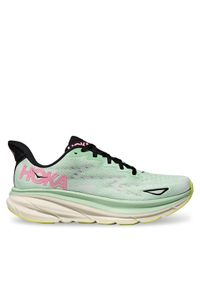 HOKA - Hoka Buty do biegania Clifton 9 1127896 Zielony. Kolor: zielony. Materiał: materiał