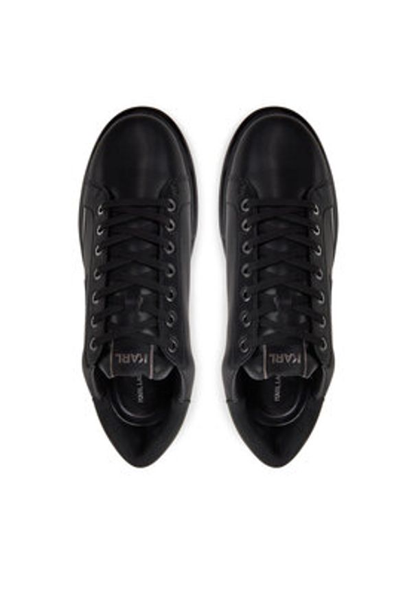 Karl Lagerfeld - KARL LAGERFELD Sneakersy Kapri Kushion KL52648F Czarny. Kolor: czarny. Materiał: skóra
