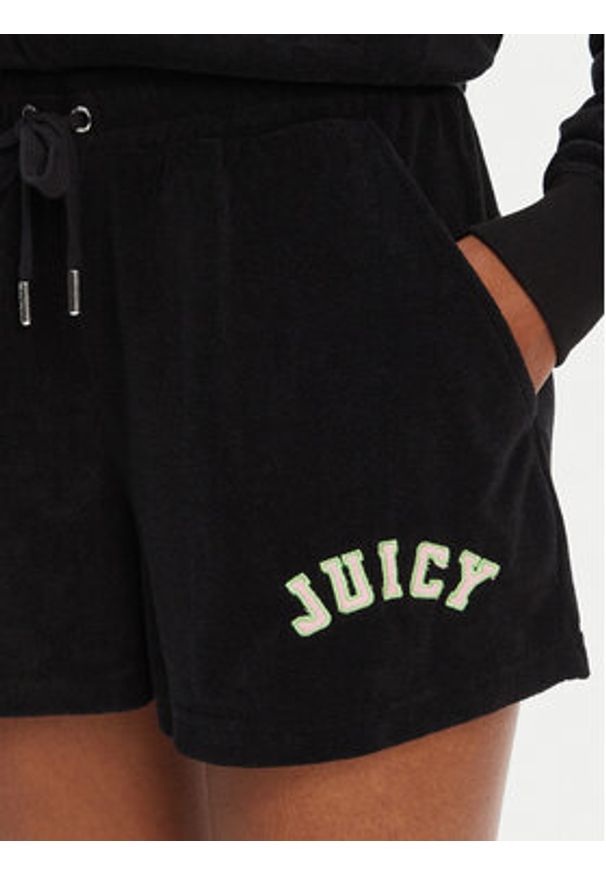 Juicy Couture Szorty sportowe Perkin JCWHS125322 Czarny Relaxed Fit. Kolor: czarny. Materiał: bawełna