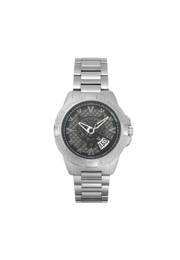 Plein Sport Zegarek Touchdown PSFBA0923 Srebrny. Kolor: srebrny. Styl: sportowy