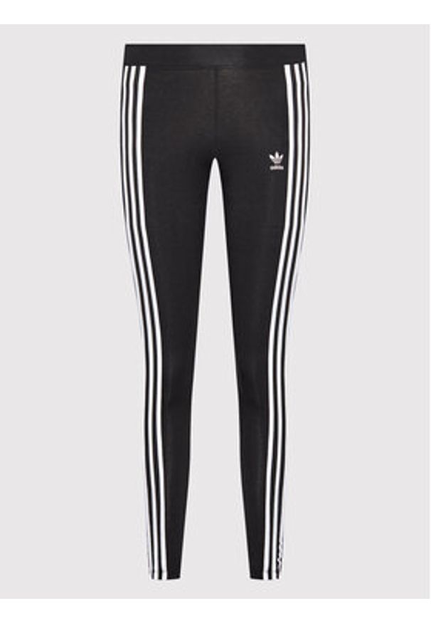 Adidas - adidas Legginsy adicolor Classics 3-Stripes HD2350 Czarny Tight Fit. Kolor: czarny. Materiał: bawełna