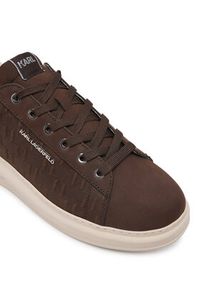 Karl Lagerfeld - KARL LAGERFELD Sneakersy Kapri KL52547K Brązowy. Kolor: brązowy. Materiał: skóra, nubuk #3