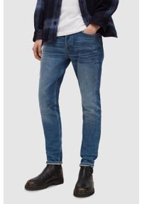 AllSaints jeansy męskie. Kolor: niebieski #1