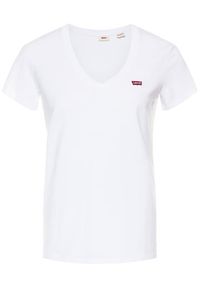 Levi's® T-Shirt Perfect V-Neck Tee 85341-0002 Biały Regular Fit. Kolor: biały. Materiał: bawełna #4