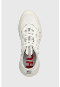 Hugo - HUGO sneakersy Wayne kolor biały 50503019. Nosek buta: okrągły. Kolor: biały. Materiał: guma #2