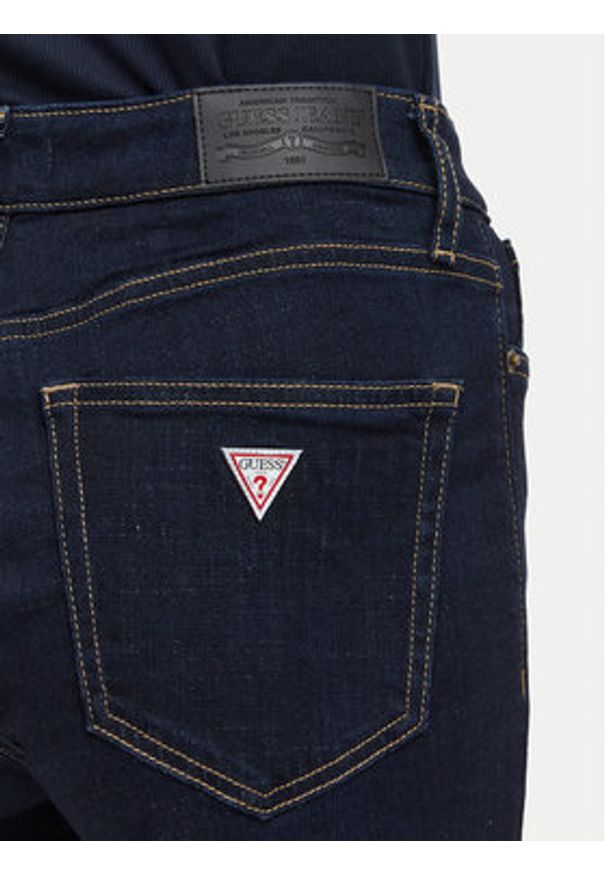 Guess Jeans Jeansy W5YA92 D7041 Granatowy Skinny Fit. Kolor: niebieski