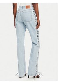 ROTATE Jeansy 1141831468 Niebieski Wide Leg. Kolor: niebieski
