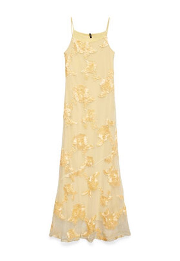 Vero Moda Sukienka wieczorowa Quinn 10348532 Żółty Regular Fit. Kolor: żółty. Materiał: syntetyk. Styl: wizytowy