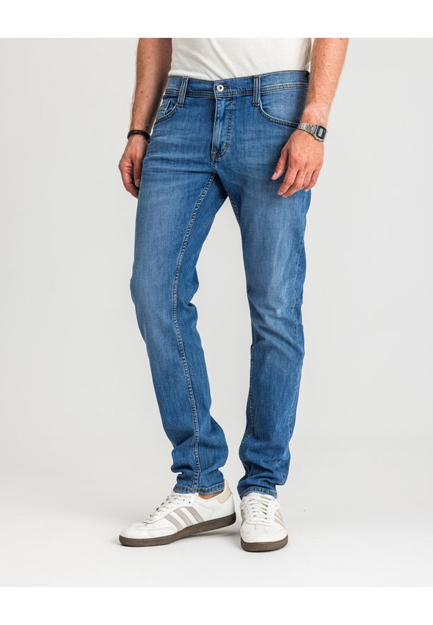 Męskie Spodnie Jeansowe Mustang Style Oregon Tapered Denim Blue 1017123 5000 682
