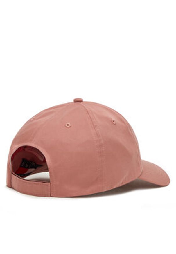 Tommy Jeans Czapka z daszkiem Linear Logo 6 Panel AW0AW16868 Różowy. Kolor: różowy. Materiał: bawełna, materiał