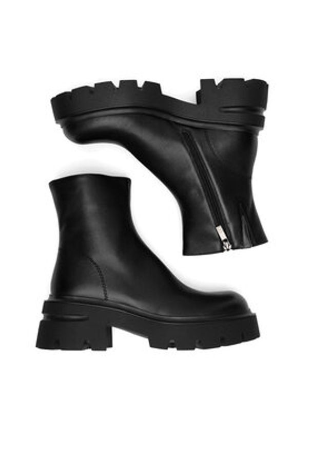 Badura Botki WFA3116-1Z Czarny. Kolor: czarny. Materiał: skóra