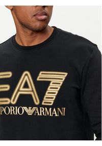 EA7 Emporio Armani Bluza 3DPM63 PJSHZ 0208 Czarny Regular Fit. Kolor: czarny. Materiał: bawełna #4