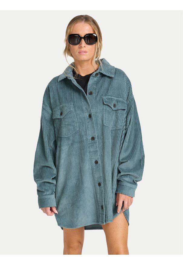 Billabong Sukienka koszulowa Winter Ocean EBJWD00149 Niebieski Boxy Fit. Kolor: niebieski. Materiał: bawełna. Typ sukienki: koszulowe