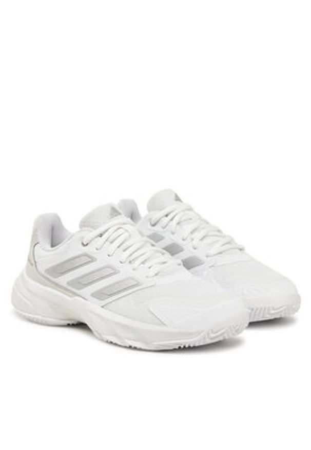 Adidas - adidas Buty do tenisa Courtjam Control 3 Clay JS2894 Biały. Kolor: biały. Materiał: materiał. Sport: tenis