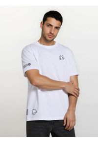 Sinsay - Bawełniana koszulka z nadrukiem Felix the Cat - biały. Kolor: biały. Materiał: bawełna. Wzór: nadruk #1