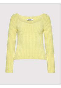 DeeZee Sweter Delaware AL002 Żółty Regular Fit. Kolor: żółty. Materiał: syntetyk #4