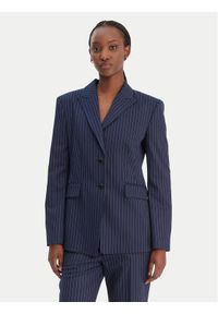Hugo - HUGO Marynarka Asmalla 50554445 Granatowy Regular Fit. Kolor: niebieski. Materiał: syntetyk #1