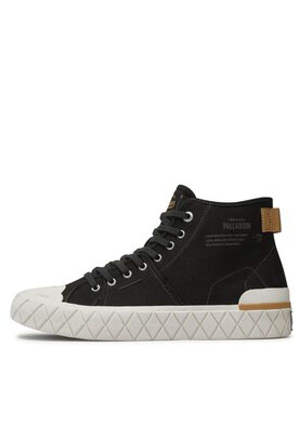Palladium Trampki PALL ACE CHUKKA WW Czarny. Kolor: czarny. Materiał: materiał