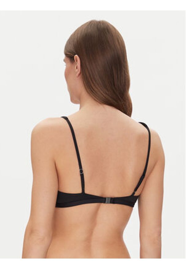 Calvin Klein Swimwear Góra od bikini Fixed Triangle-Rp KW0KW02844 Czarny. Kolor: czarny. Materiał: syntetyk