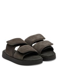 Inuikii Klapki Classic 70104-128 708 Szary. Kolor: szary. Materiał: skóra, nubuk