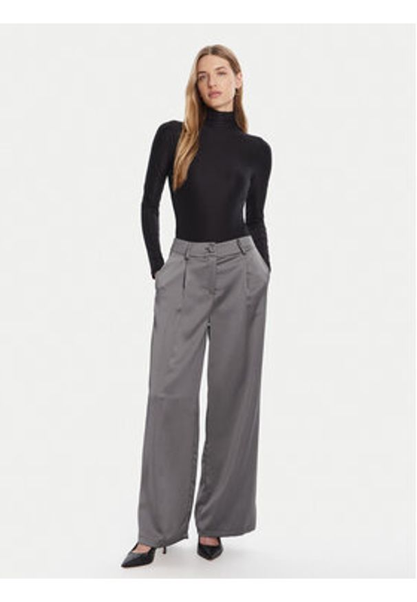 Rinascimento Spodnie palazzo CFC0124993003 Szary Wide Leg. Kolor: szary. Materiał: syntetyk