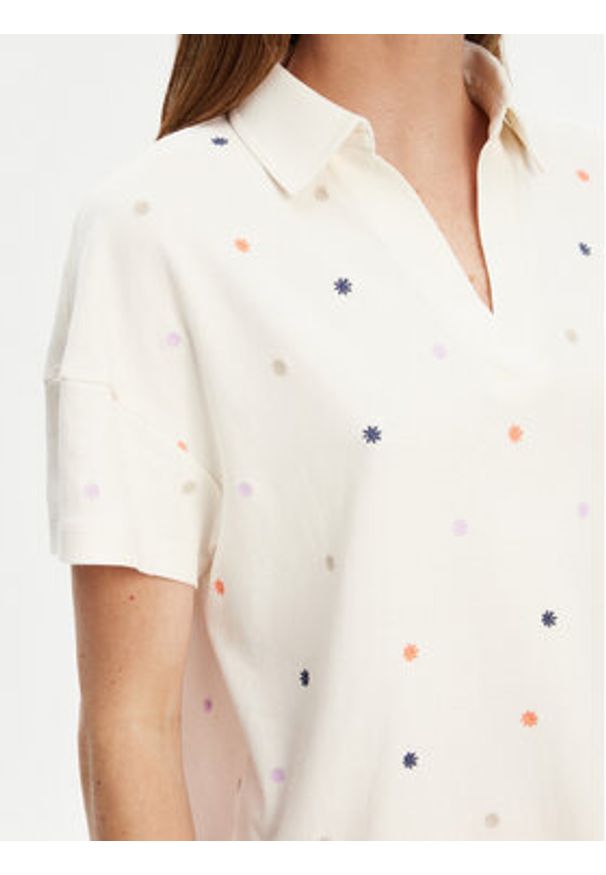 United Colors of Benetton - United Colors Of Benetton Polo 36QJD300X Beżowy Regular Fit. Typ kołnierza: polo. Kolor: beżowy. Materiał: bawełna