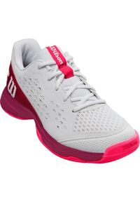 Buty do tenisa dziecięce Wilson Rush Pro JR.. Kolor: różowy, biały, czerwony, wielokolorowy. Sport: tenis