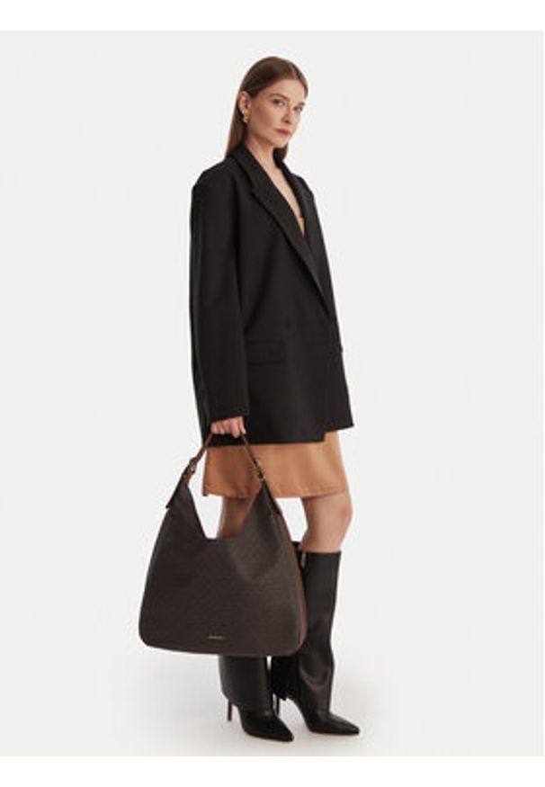 MICHAEL Michael Kors Torebka 30F5GY5H7B Brązowy. Kolor: brązowy. Materiał: skórzane