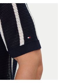 TOMMY HILFIGER - Tommy Hilfiger Koszula Vertical MW0MW41225 Granatowy Regular Fit. Kolor: niebieski. Materiał: bawełna #3