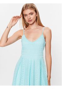 Vero Moda Sukienka letnia Honey 10220925 Niebieski Regular Fit. Kolor: niebieski. Materiał: bawełna. Sezon: lato #3