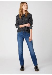 Wrangler - WRANGLER damskie spodnie jeansowe STRAIGHT AIRBLUE #4