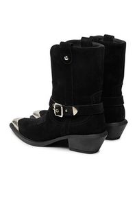 Pinko - PINKO Kowbojki Tex 08 SD0197P002 Czarny. Kolor: czarny. Materiał: zamsz, skóra