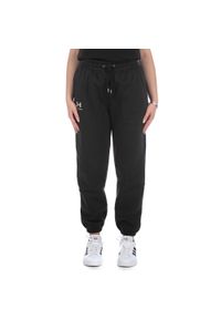 Spodnie sportowe damskie Under Armour Essential Fleece Joggers. Kolor: niebieski, czarny. Materiał: dresówka